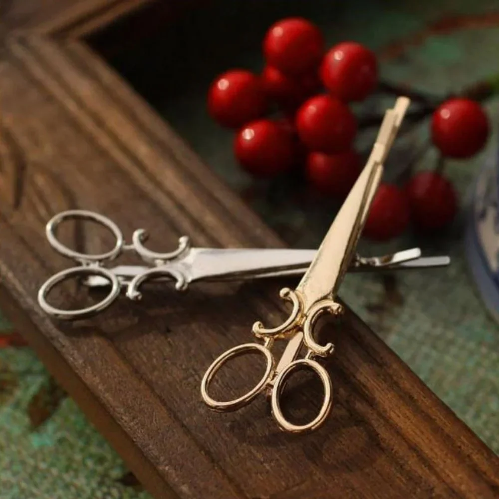Metal Scissors Hair Clip (Gold) - Picture 2 of 7
